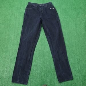 VINTAGE ROUGHRIDER BY CIRCLE T USA MADE WESTERN DENIM JEANS WOMENS 15/16‎ (30X35